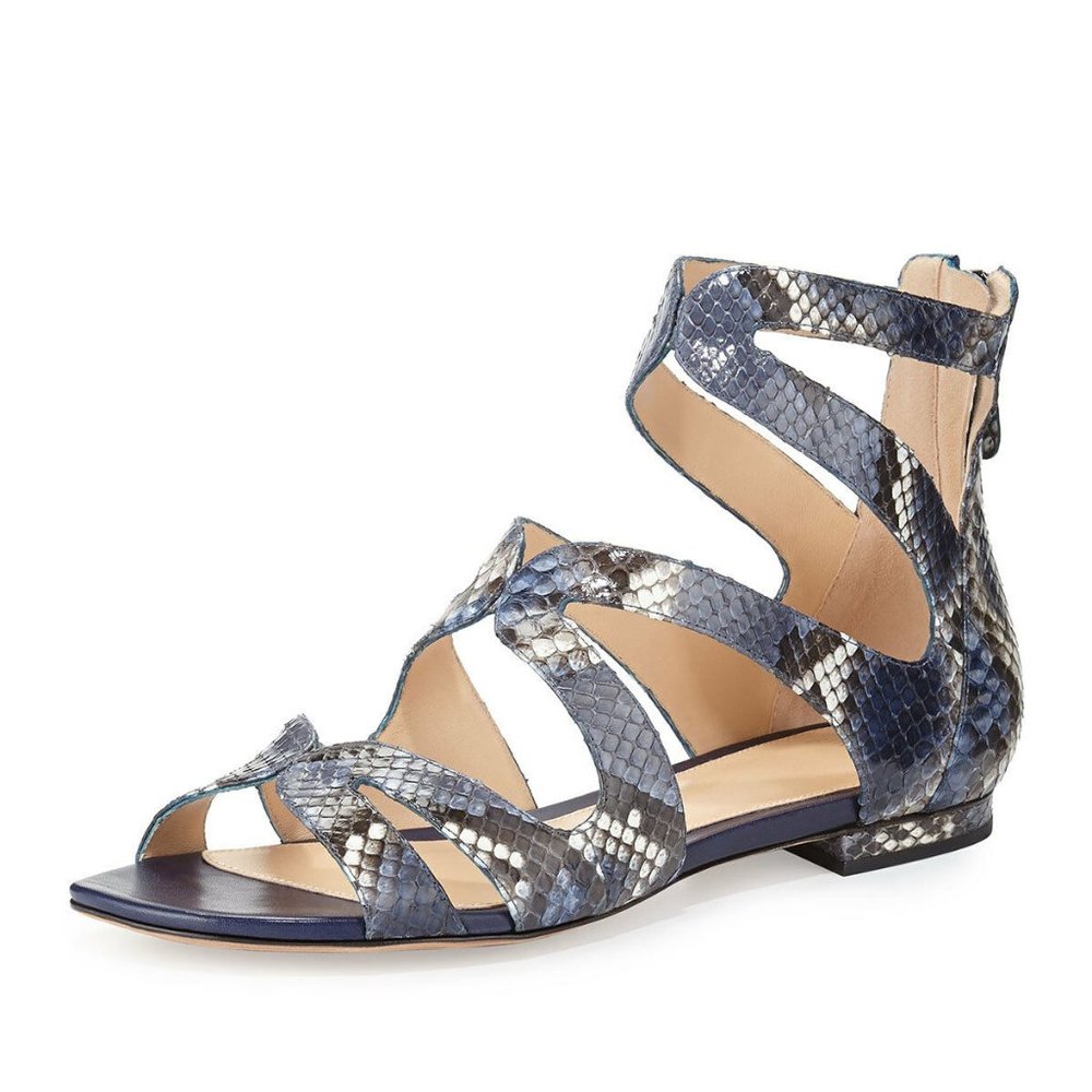 Alexandre Birman Felicie Python Caged Sandal 41 - image 1